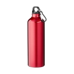 Garrafa de alumínio grande com mosquetão 770ml Cruiser XXL cor vermelho segunda vista frontal