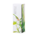 Garrafa de vidro com tampa de bambu e pega 430ml Crystal Bamboo Clear cor transparente terceira vista