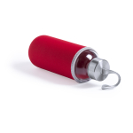 Garrafas de vidro personalizadas com manga 420ml Crystal Colorful cor vermelho terceira vista