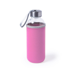 Garrafas de vidro personalizadas com manga 420ml Crystal Colorful primeira vista