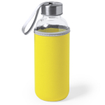 Garrafas de vidro personalizadas com manga 420ml Crystal Colorful