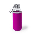 Garrafas de vidro personalizadas com manga 420ml Crystal Colorful primeira vista