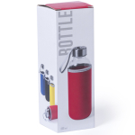 Garrafas de vidro personalizadas com manga 420ml Crystal Colorful