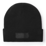 Gorros publicitários de cores variadas com tira frontal Classic cor preto