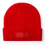 Gorros publicitários de cores variadas com tira frontal Classic cor vermelho