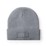 Gorros publicitários de cores variadas com tira frontal Classic cor cinzento-claro primeira vista