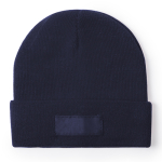 Gorros publicitários de cores variadas com tira frontal Classic cor azul-marinho