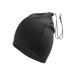 Golas com logo 280 g/m2 com fecho ajustável Adjust Warm cor preto terceira vista