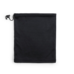 Golas com logo 280 g/m2 com fecho ajustável Adjust Warm cor preto quarta vista