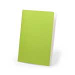 Caderno personalizado de cores chamativas, folhas A5 lisas University cor verde-claro primeira vista
