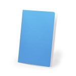 Caderno personalizado de cores chamativas, folhas A5 lisas University cor azul-claro primeira vista
