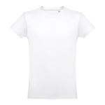 T-shirts personalizadas baratas de algodão cardado 150 g/m2 THC Luanda cor branco