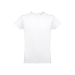 T-shirts personalizadas baratas de algodão cardado 150 g/m2 THC Luanda cor branco primeira vista