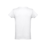 T-shirts personalizadas baratas de algodão cardado 150 g/m2 THC Luanda cor branco segunda vista