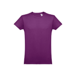 T-shirts personalizadas baratas de algodão cardado 150 g/m2 THC Luanda cor violeta primeira vista
