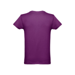 T-shirts personalizadas baratas de algodão cardado 150 g/m2 THC Luanda cor violeta segunda vista