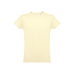 T-shirts personalizadas baratas de algodão cardado 150 g/m2 THC Luanda cor marfim primeira vista