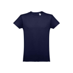 T-shirts personalizadas baratas de algodão cardado 150 g/m2 THC Luanda cor azul ultramarino primeira vista
