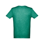 T-shirts unisexo personalizáveis e baratas, algodão cardado THC Athens cor verde mesclado segunda vista
