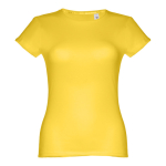 T-shirts baratas personalizáveis, mulher, algodão 150 g/m2 THC Sofia cor amarelo