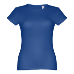T-shirts baratas personalizáveis, mulher, algodão 150 g/m2 THC Sofia cor azul real