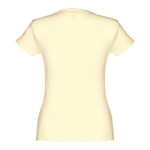 T-shirts baratas personalizáveis, mulher, algodão 150 g/m2 THC Sofia cor marfim