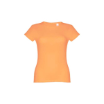 T-shirts baratas personalizáveis, mulher, algodão 150 g/m2 THC Sofia cor coral primeira vista