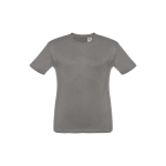 T-shirt personalizada barata para crianças, algodão 150 g/m2 THC Quito cor cinzento-escuro primeira vista