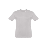 T-shirt personalizada barata para crianças, algodão 150 g/m2 THC Quito cor cinzento mesclado primeira vista