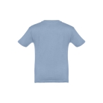 T-shirt personalizada barata para crianças, algodão 150 g/m2 THC Quito cor azul-claro segunda vista