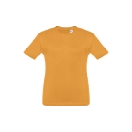 T-shirt personalizada barata para crianças, algodão 150 g/m2 THC Quito cor amarelo-escuro primeira vista