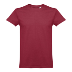 T-shirts unisexo personalizáveis, algodão cardado 190 g/m2 THC Ankara cor bordeaux