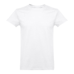 T-shirts unisexo personalizáveis, algodão cardado 190 g/m2 THC Ankara cor branco