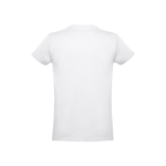 T-shirts unisexo personalizáveis, algodão cardado 190 g/m2 THC Ankara cor branco segunda vista