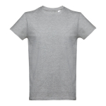 T-shirts unisexo personalizáveis, algodão cardado 190 g/m2 THC Ankara cor cinzento