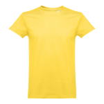 T-shirts unisexo personalizáveis, algodão cardado 190 g/m2 THC Ankara cor amarelo