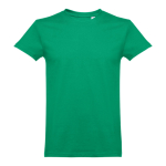 T-shirts unisexo personalizáveis, algodão cardado 190 g/m2 THC Ankara cor verde