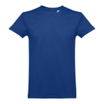 T-shirts unisexo personalizáveis, algodão cardado 190 g/m2 THC Ankara cor azul real