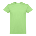 T-shirts unisexo personalizáveis, algodão cardado 190 g/m2 THC Ankara cor verde-claro