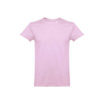 T-shirts unisexo personalizáveis, algodão cardado 190 g/m2 THC Ankara cor lilás primeira vista