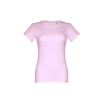 T-shirts cintadas para mulher em algodão 190 g/m2 THC Ankara cor lilás primeira vista