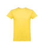 T-shirt promocional para crianças, algodão 190 g/m2 THC Ankara Kids WH cor amarelo