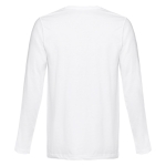Camisolas de manga comprida unisexo de algodão 150 g/m2 THC Bucharest cor branco
