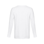 Camisolas de manga comprida unisexo de algodão 150 g/m2 THC Bucharest cor branco segunda vista