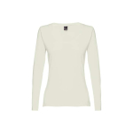 Camisola para mulher manga comprida em algodão 150 g/m2 THC Bucharest cor verde pastel primeira vista