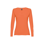 Camisola para mulher manga comprida em algodão 150 g/m2 THC Bucharest cor mel