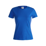 T-shirts de algodão para mulher 150 g/m2 Keya cor azul primeira vista