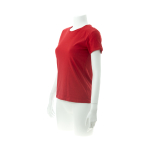 T-shirts de algodão para mulher 150 g/m2 Keya cor vermelho terceira vista