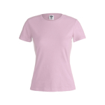 T-shirts de algodão para mulher 150 g/m2 Keya cor cor-de-rosa primeira vista