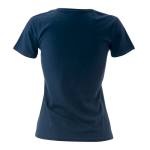 T-shirts de algodão para mulher 150 g/m2 Keya cor azul-marinho
